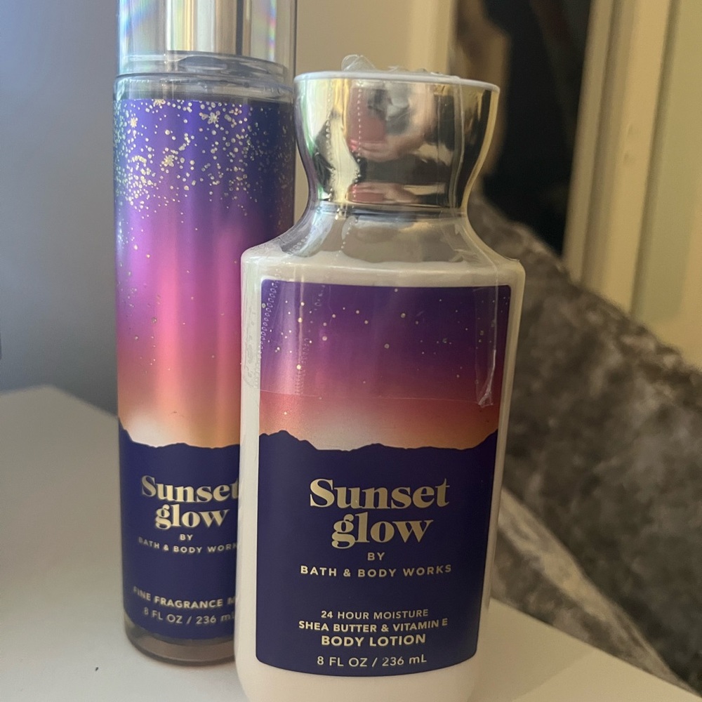 Bath & Body Works Sunset Glow Moisturizer & Mist Set